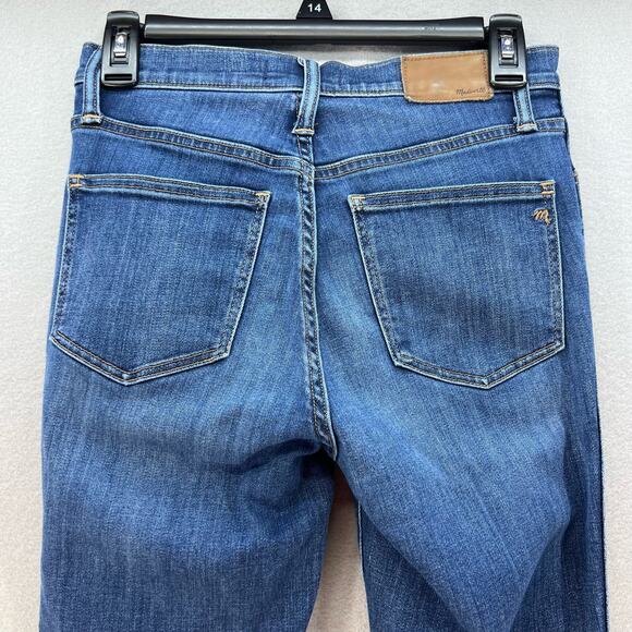 Madewell Jeans Women's 26 (2) Blue The 10" High Rise Skinny Preppy Normcore - Picture 2 of 13